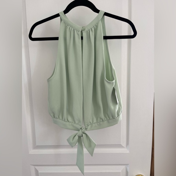 Wilfred Patrice Halter Blouse - Mint Green - Picture 2 of 3